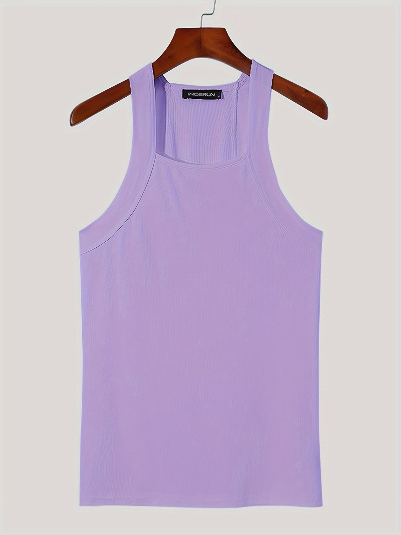 INCERUN Men White Tank Tops O-neck Sleeveless Vacation Casual Vests Streetwear Skinny Party Fashion Men Tops