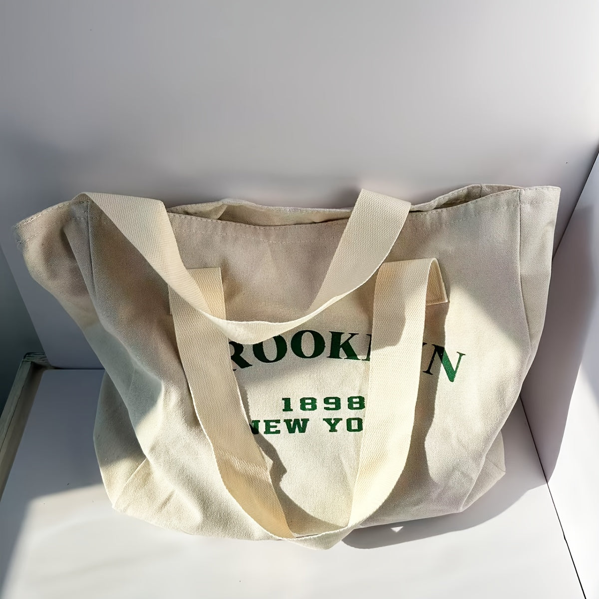Women's Large Capacity Letter Print Tote Bag