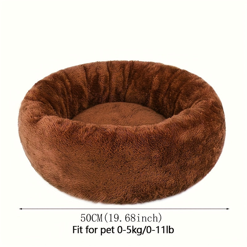 1pc Extra Large Plush Pet Bed with Soft Cushioned Interior - Heavy-Duty All-Season Comfort, Plush Bedding for Small/Medium/Large Dogs & Cats, No Assembly Needed - Ideal Christmas Gift for Pets, Cozy