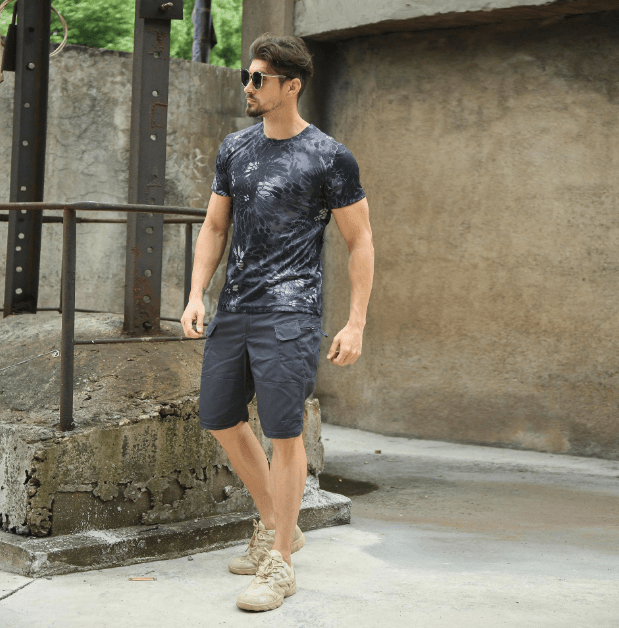 Men's Multi-Pocket Tactical Shorts Multi-Purpose Cargo Shorts Outdoor Riding Camping Fishing Hunting Hiking Track Shorts ( Larger Size Recommended)