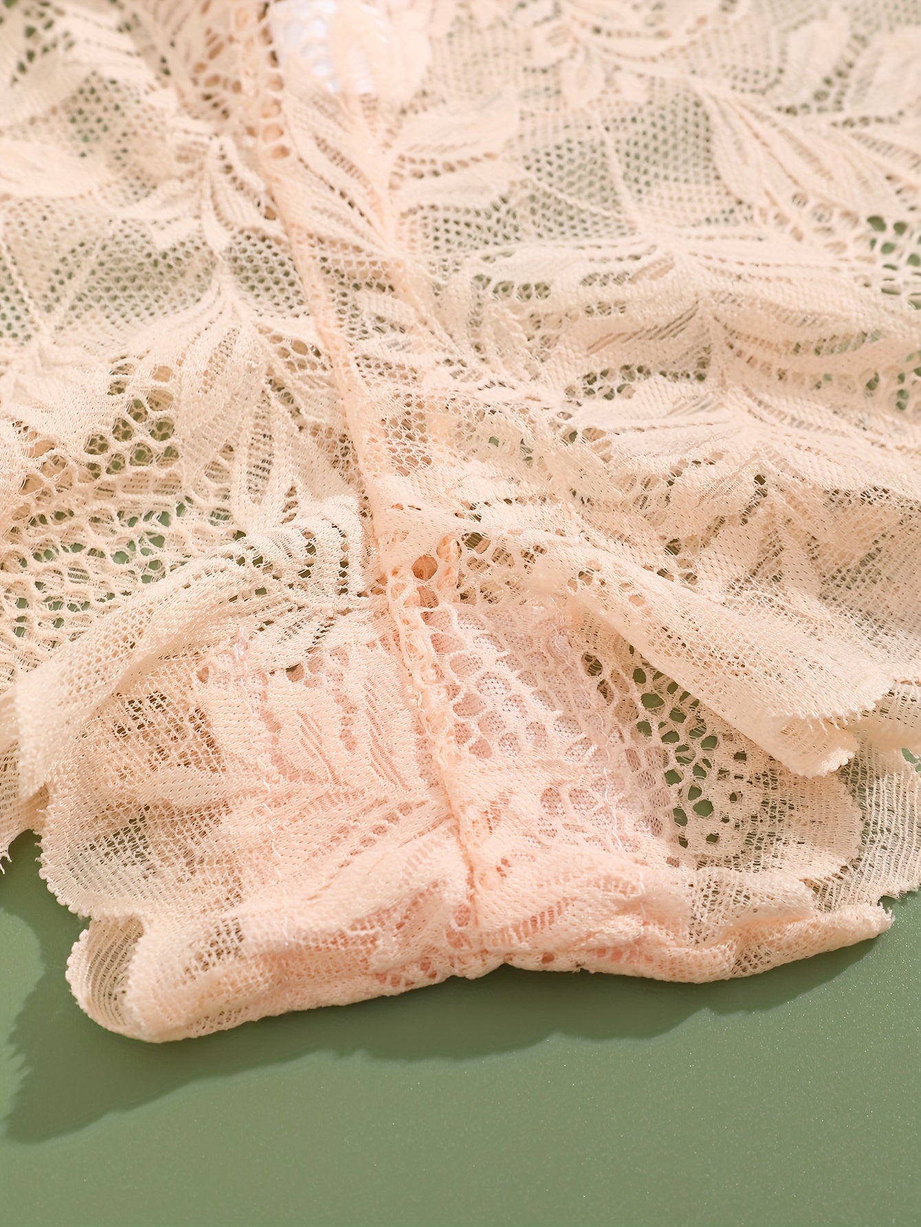 3pcs FINETOO Women's Sexy Low-Rise Lace Boyshort Panties - Breathable, Stretchy Nylon Blend with Floral Pattern, Scalloped Trim in Black, White, & Pinkish-Beige