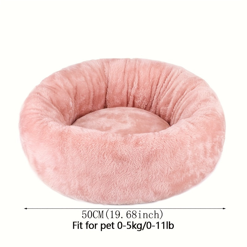 1pc Extra Large Plush Pet Bed with Soft Cushioned Interior - Heavy-Duty All-Season Comfort, Plush Bedding for Small/Medium/Large Dogs & Cats, No Assembly Needed - Ideal Christmas Gift for Pets, Cozy