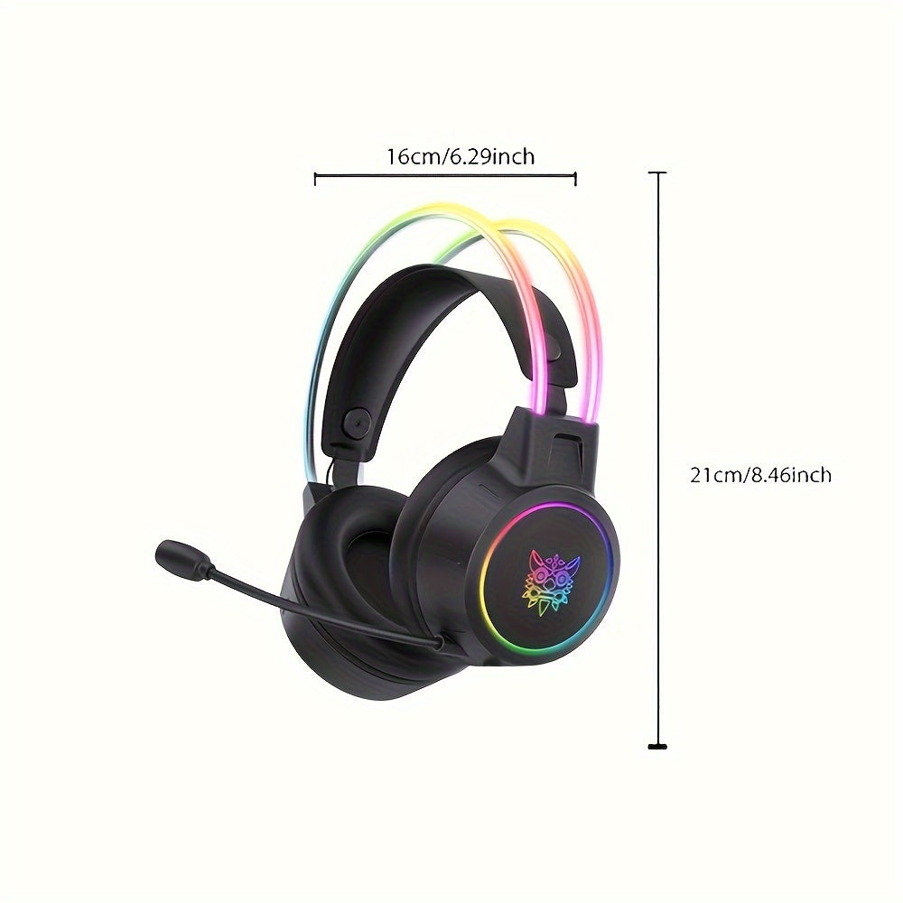 ONIKUMA Gaming Headset with Noise Canceling & Mic - - Stereo Sound, Compatible for PC/Laptop, Compatible with PSN/Xbox Live (No Direct for PS/PC), Compatible with Streaming Software, Plug & Play, Volume Control on Headset, fo