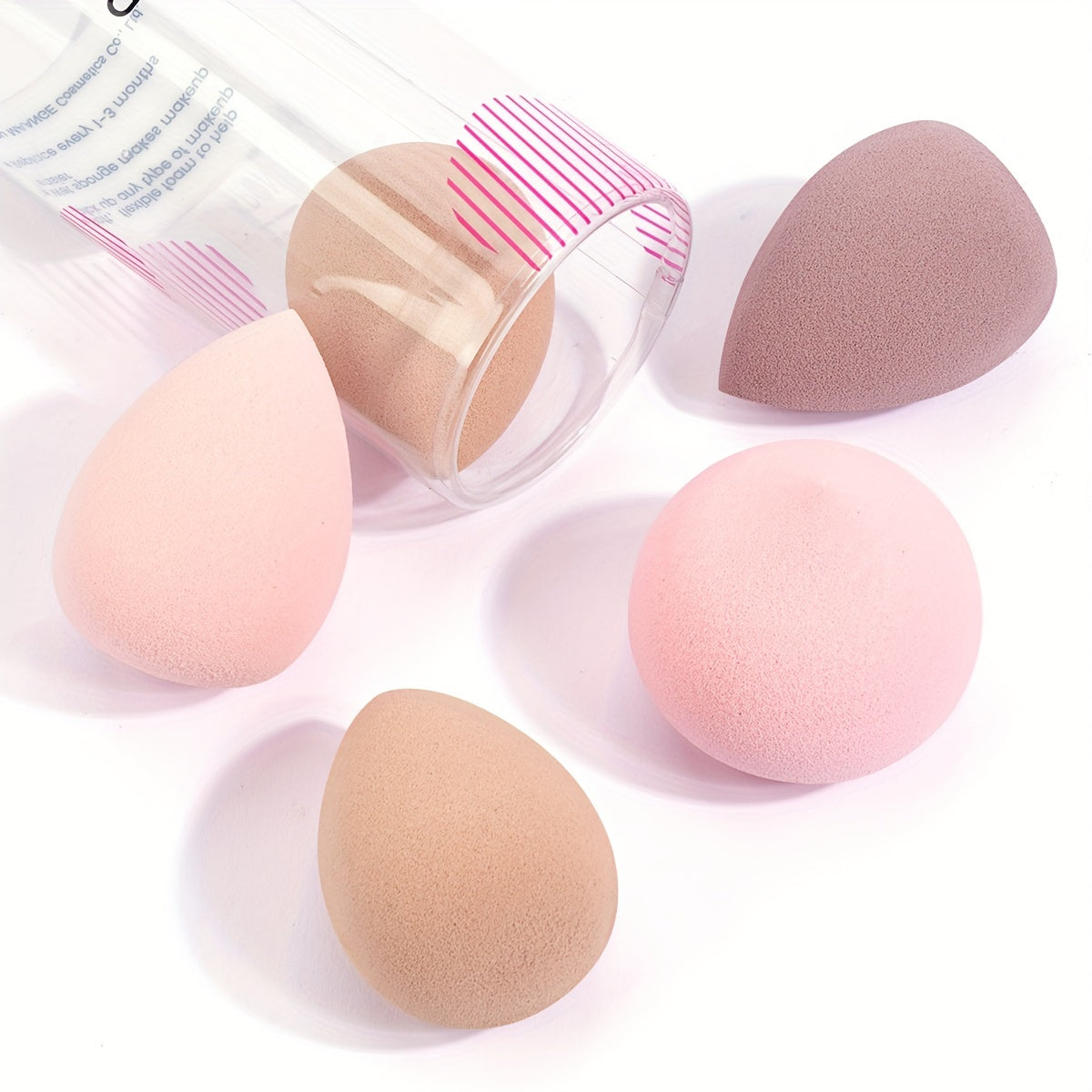 1 Set, MAANGE 18-Piece Makeup Brushes Kit With Makeup Sponge, Powder Puff, Finger Puff, Makeup Removal Puff, Cleaning Pad And Washbag, Portable Full Makeup Tools Set, Travel Size Cosmetic Brush Collection, Ideal Gift For Her