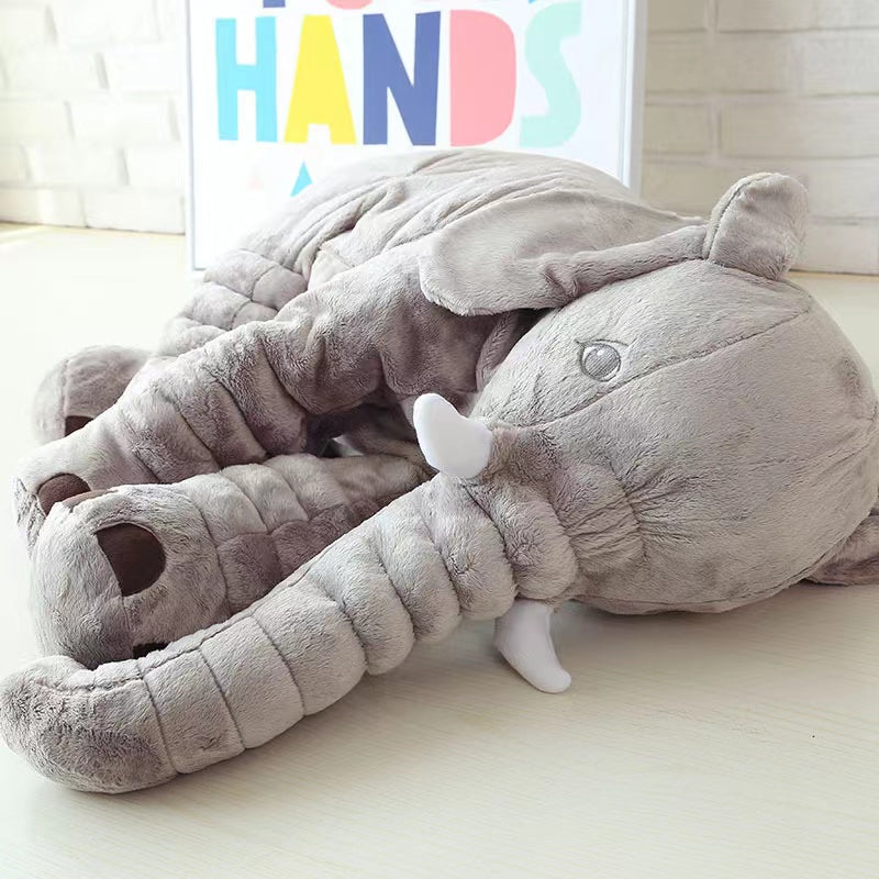 1pc Cartoon Cute Grey Elephant Plush Toy - Soft Stuffed Elephant The Perfect Friend Gift For Halloween Thanksgiving Christmas Gifts