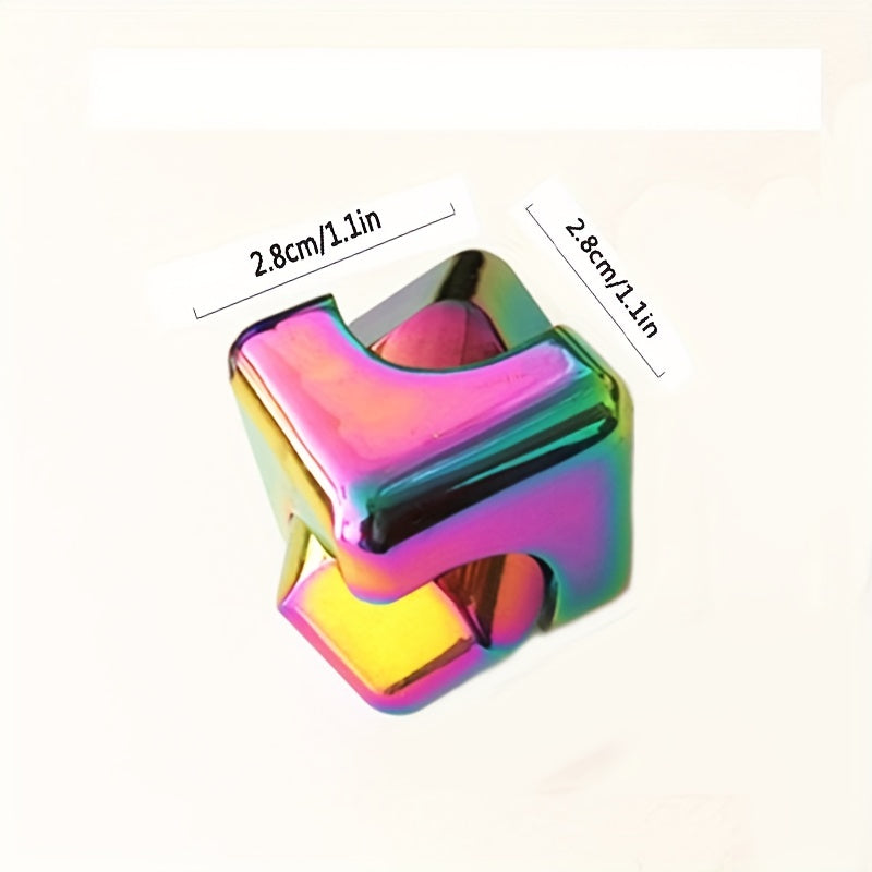 Cube Fidget Spinner EDC Metal Hand Spinning Top Tip Gyro Rotating Relieve Relax Reducing Toy Antistresse Relieving Anxiety Decompression Sensory Toys Desk Gadgets for Children Adults