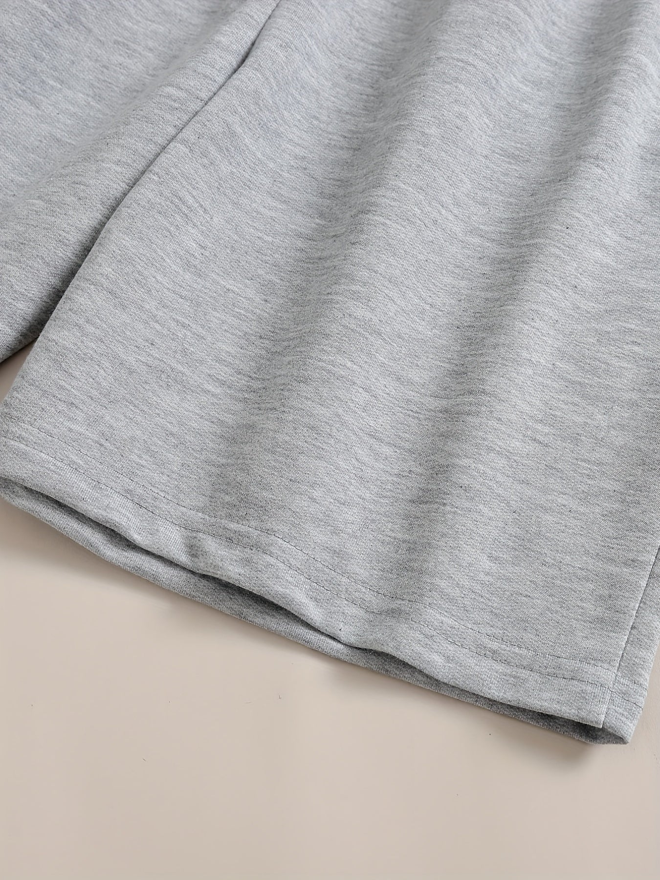 Solid Sports Shorts With Pockets, Tie Waist Casual Every Day Shorts, Women's Clothing