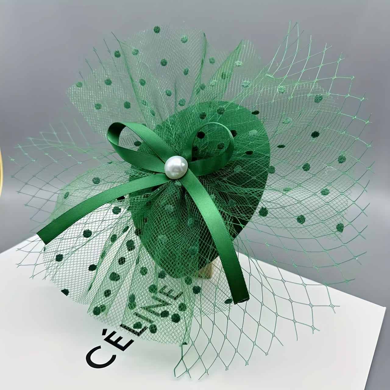 1pc Elegant Women'S Fascinator Headband - Polyester Mesh Flower Veil with Feather Detail for Cosplay, Bridal, Wedding, Tea Party, Church Hat Accessory, Derby Racing - Birthday Gift, Carnival/Mardi Gras/Masquerade