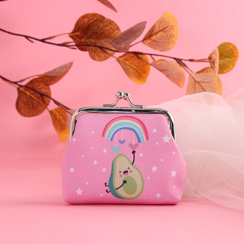 Girls Cute Cartoon Unicorn Print Creative Coin Purse Mini Wallet Holiday Gift