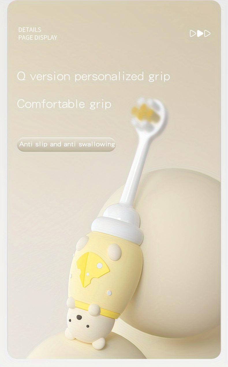 1pc Fun Cartoon Character Toothbrush - Gentle Extra Soft Bristles for Sensitive Teeth and Gums, Effective Deep Cleaning for Kids' Oral Care at Home, Suitable for Daily Use, Ages 3-7 Years Old