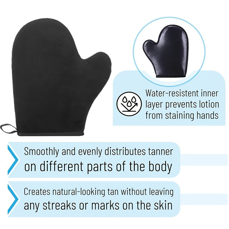 Ultimate Self Tanning Mitt - Streak-Free, Quick-Dry Formula for Face & Back - Reusable, Soft Glove - Professional-Grade, Uniform Tan Applicator