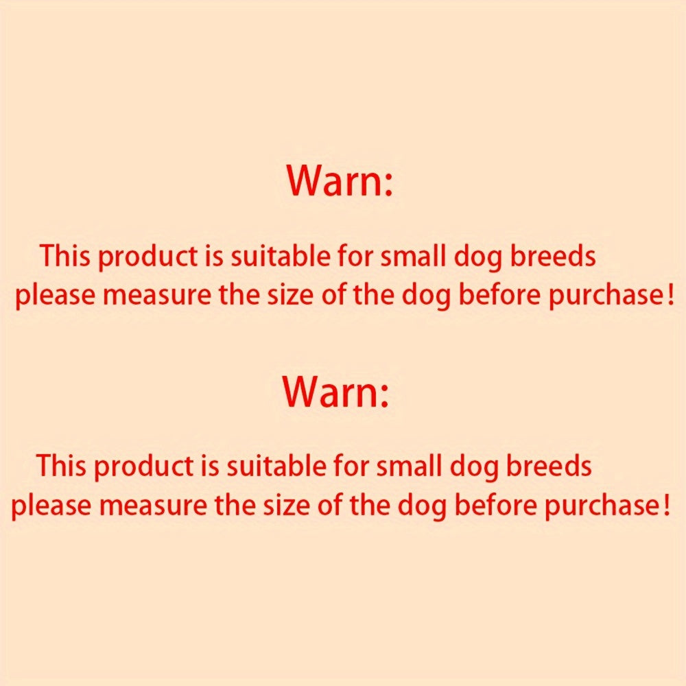 Reflective Waterproof Dog Jacket, Zippered Pet Coat with Belt Loops, 100% Polyester Woven Snow Suit for Small, Mini & Toy Breeds, Random Color
