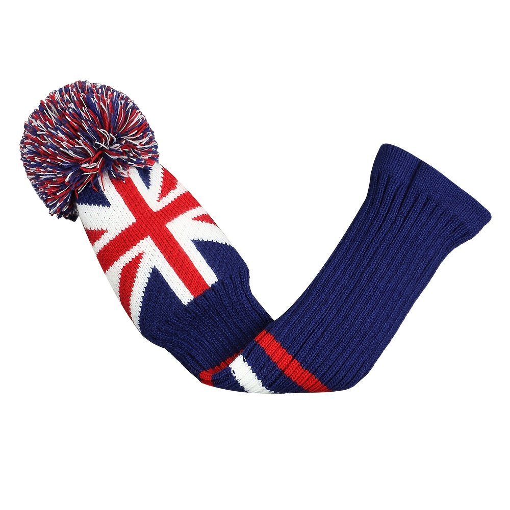 British Flag Design Golf Club Headcovers - Driver, Fairway, Hybrid (Set of 3) - Model GH-157
