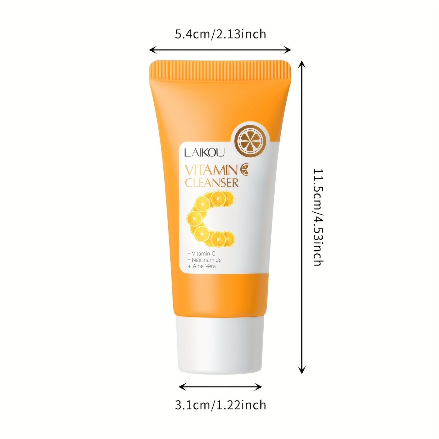 1pc Vitamin C Cleanser - Gentle Pore Cleanser for Smooth & Radiant Skin, Brightening Oil Control Facial Wash, Non-Greasy Formula, All-Season Use, for Women & Men, Skincare Routine, Daily Skincare, Gentle Skincare, Minimalist