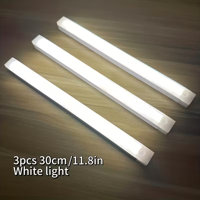3pcs Warm/White Light 20cm/30cm/50cm Motion Sensor LED