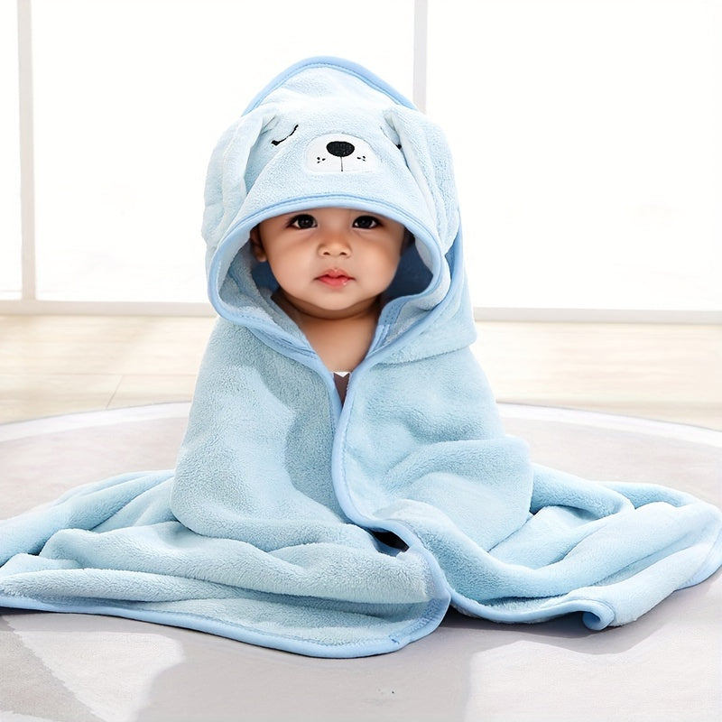 Ultra-Soft Baby Bath Towel - Adorable Cartoon Bathrobe for 0-2 Years - Super Absorbent, Quick-Dry, Durable Microfiber Robe