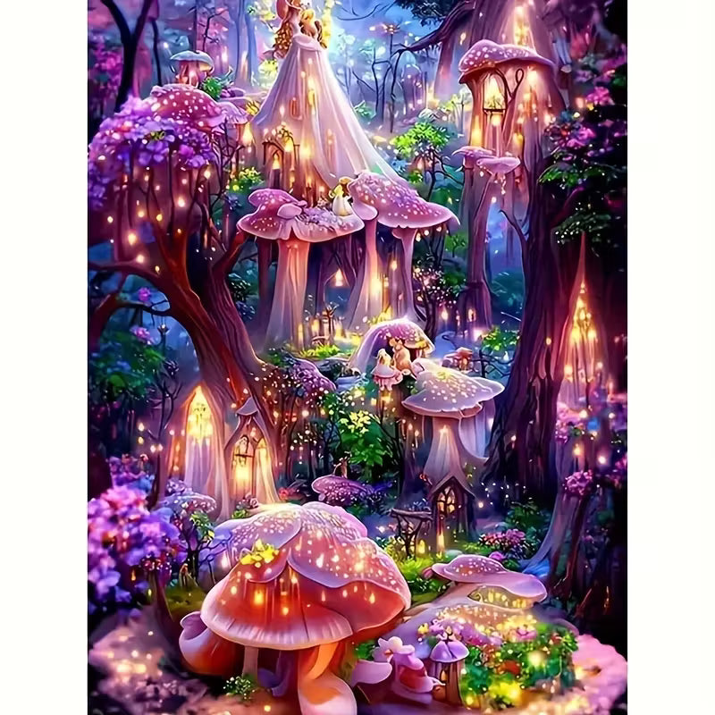 Fairy House 5D Diamond Art 30x40cm (Use name for colour of frame)