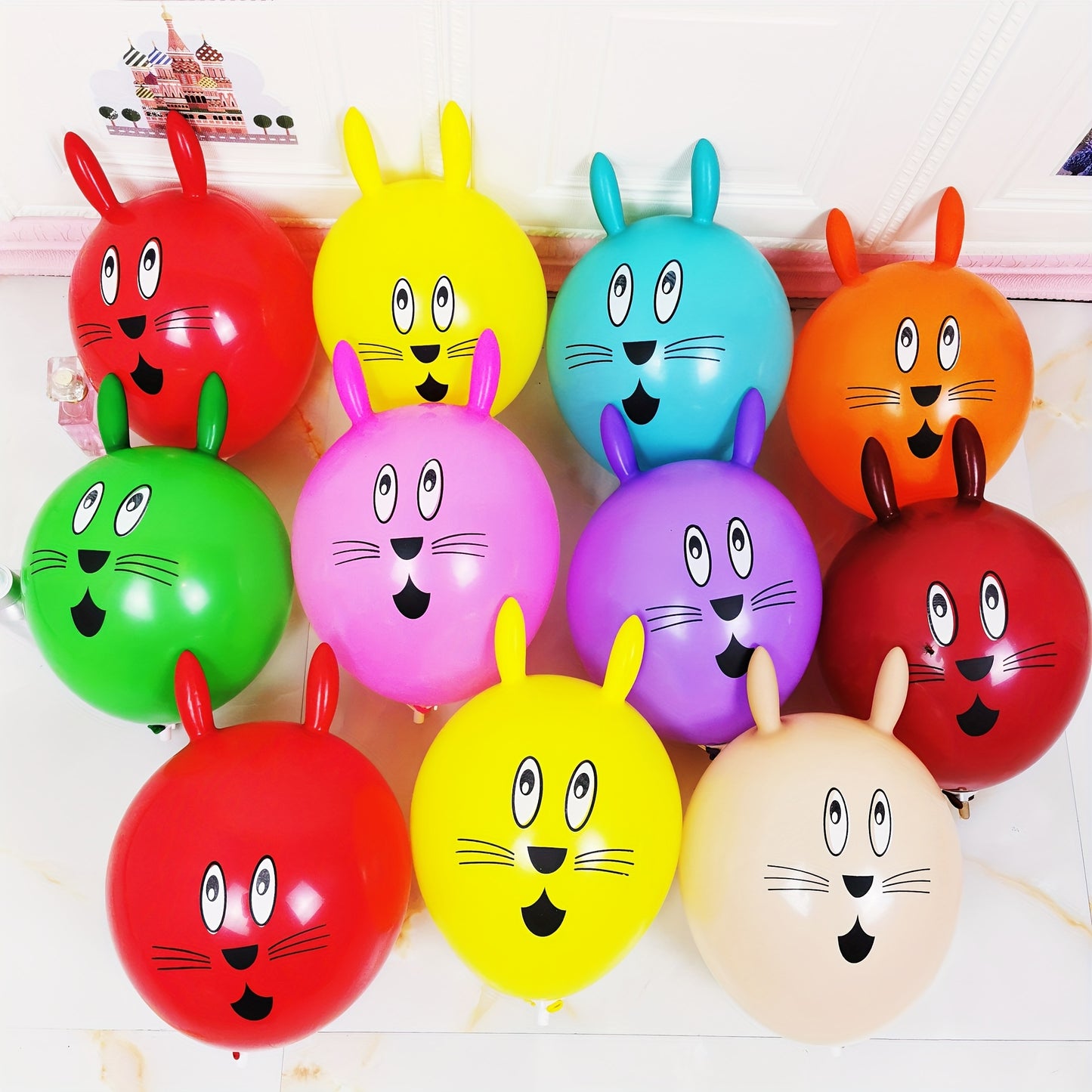 49pcs Mixed Color Balloon Set, Cartoon Animal Balloons Set, Premium Long Balloons, I LOVE YOU Heart Shaped Balloon, Flower Pattern Colorful Balloons, for Birthday, Party, Christmas, Halloween, Easter