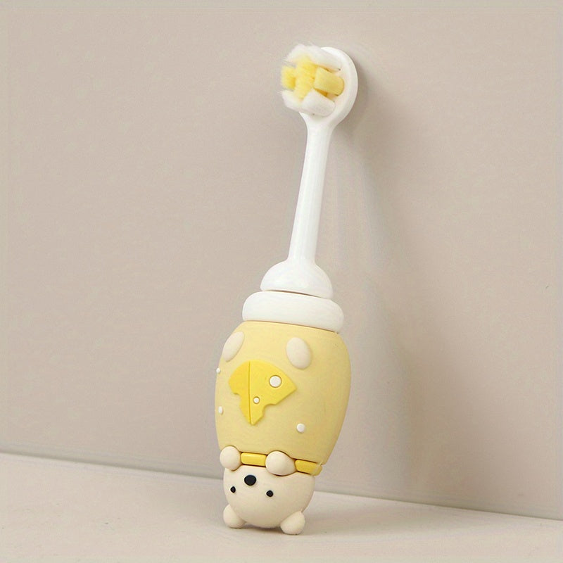 1pc Fun Cartoon Character Toothbrush - Gentle Extra Soft Bristles for Sensitive Teeth and Gums, Effective Deep Cleaning for Kids' Oral Care at Home, Suitable for Daily Use, Ages 3-7 Years Old
