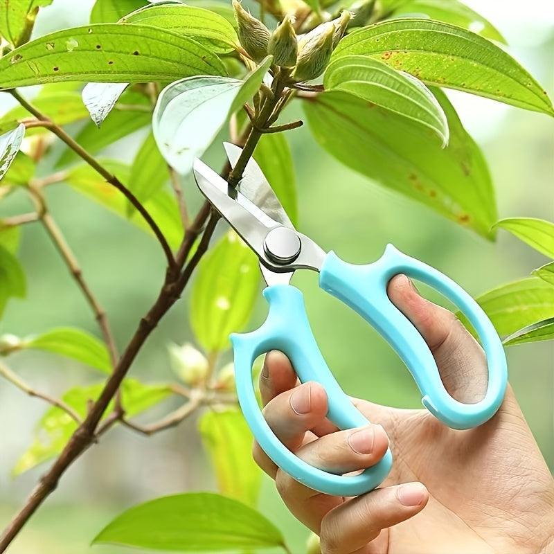 SUMYOUNG Professional Pruning Shears, Ambidextrous Comfort Grip Handles, Classic Style, Stainless Steel Blades, Manual Garden Scissors for Flower Arranging, Gardening Trimming, Plant Pruning, Fruit Picking