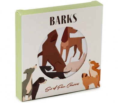 Barks Set of 4 Cork Coasters
