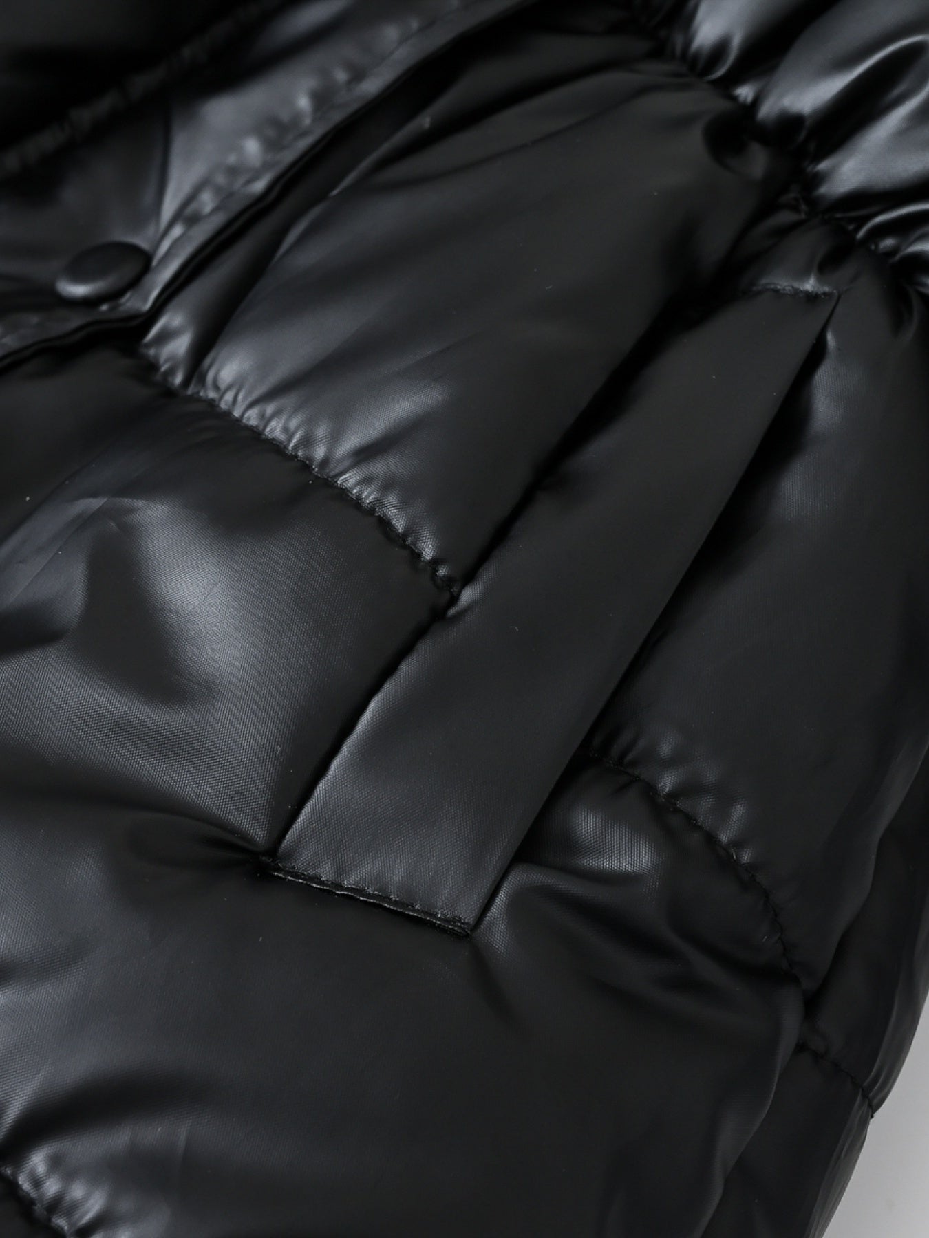 Children's Winter New Style Thickened Glossy Hooded Jacket for Boys and Girls, Mid-Length