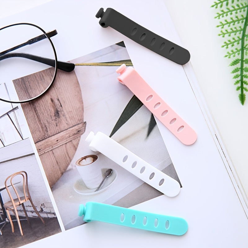 6-Pack Silicone Strap Organizer: Keep Your Earphones, Chargers & Data Cables Neatly Stored & Easily Accessible!