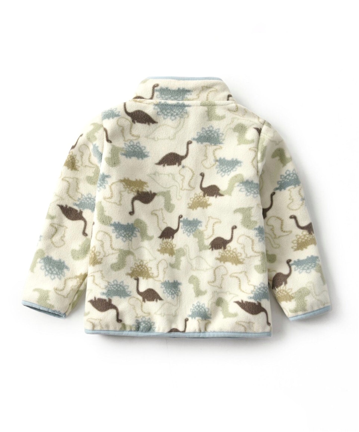 New Boys Cute Cartoon Animal Printed Casual Warm Thickened Stand Collar Zipper Jacket