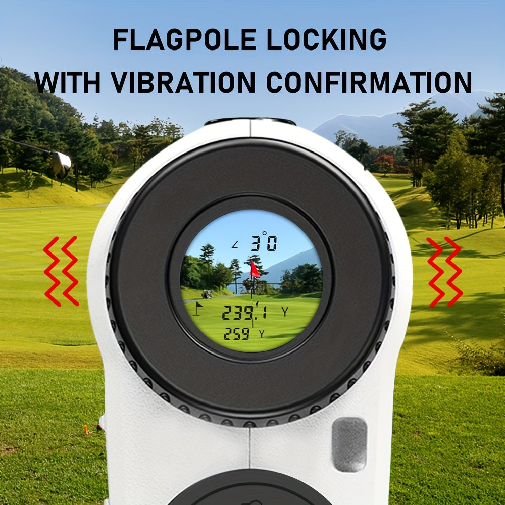 Golf Rangefinder Telescope with Angle Switch and Flagpole Lock Vibration, 914.4 meter, Laser Rangefinder, Distance Meter with Rechargeable Battery