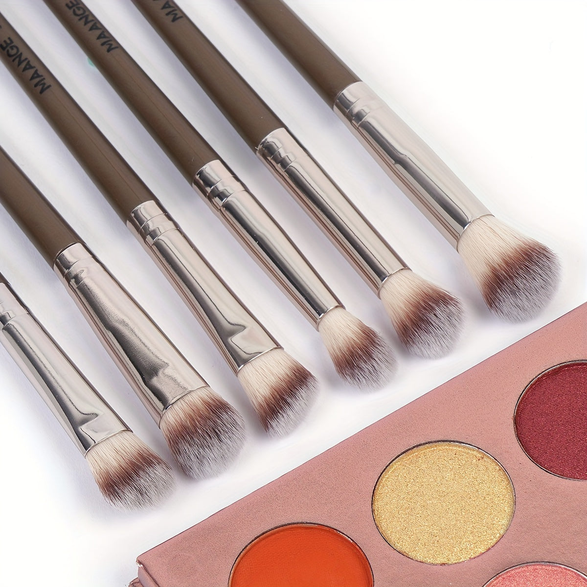 MAANGE 20pcs Professional Makeup Brush Set, Including 18 Makeup Brushes + Flannel Bag + 1 Large Water Drop Makeup Egg, Soft Bristle Makeup Brush, Foundation Brush, Eyeshadow Brush, Blending Brush, Concealer Brush, Eyeliner Br
