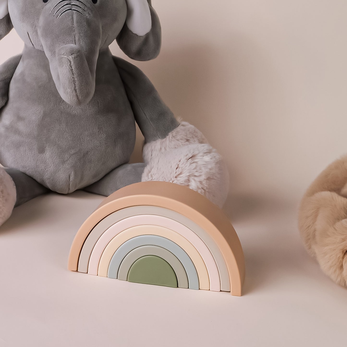 Rainbow Stacker Shape Puzzle , 7pcs Rainbow Nesting Puzzle , Educational Sensory Toy , Kids And Toddler Stacking Toy , Building Blocks Baby , Nontoxic Material , Early Learners