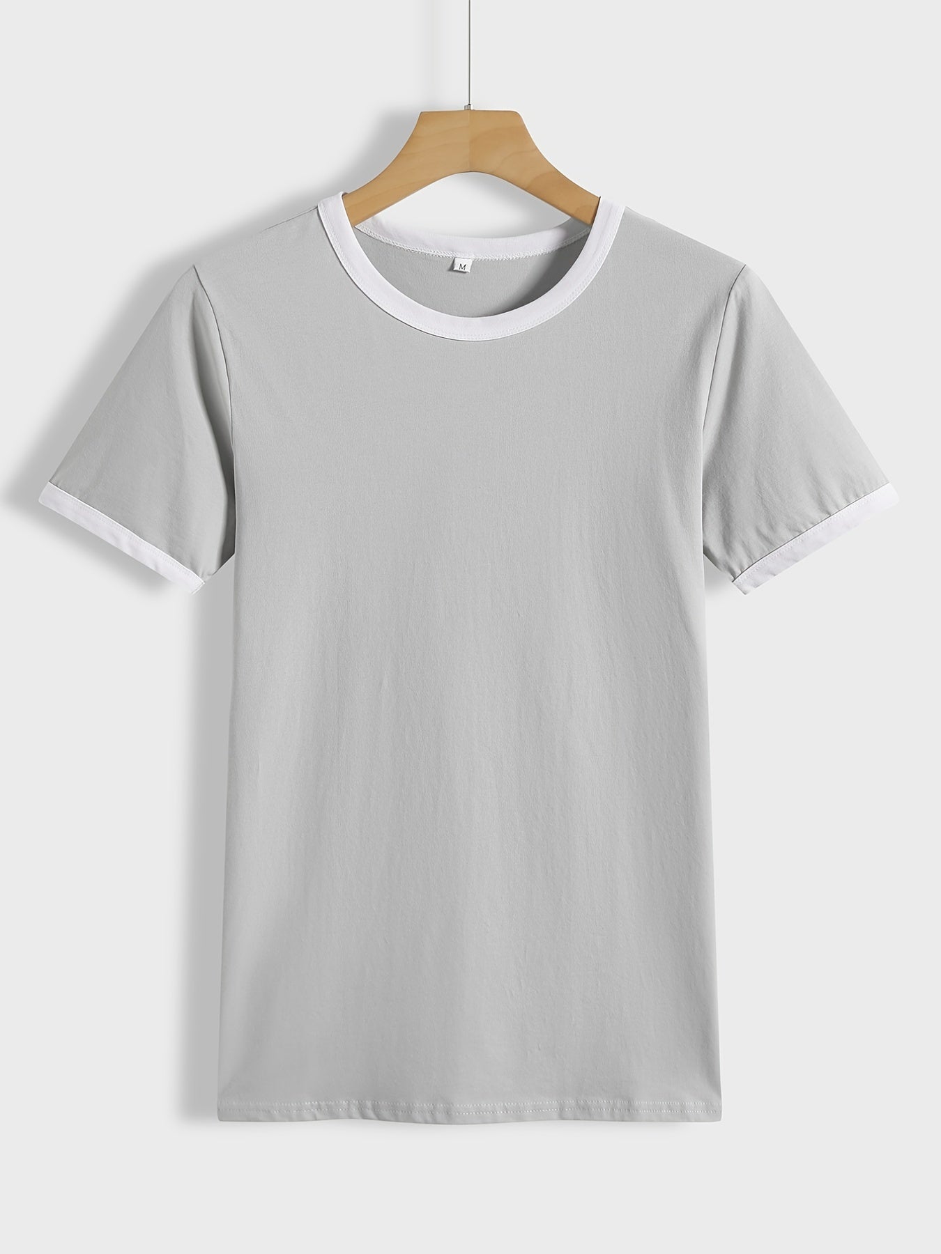 Summer Loose Crew Neck Short Sleeve Casual Simple T-shirt, Women's Clothing