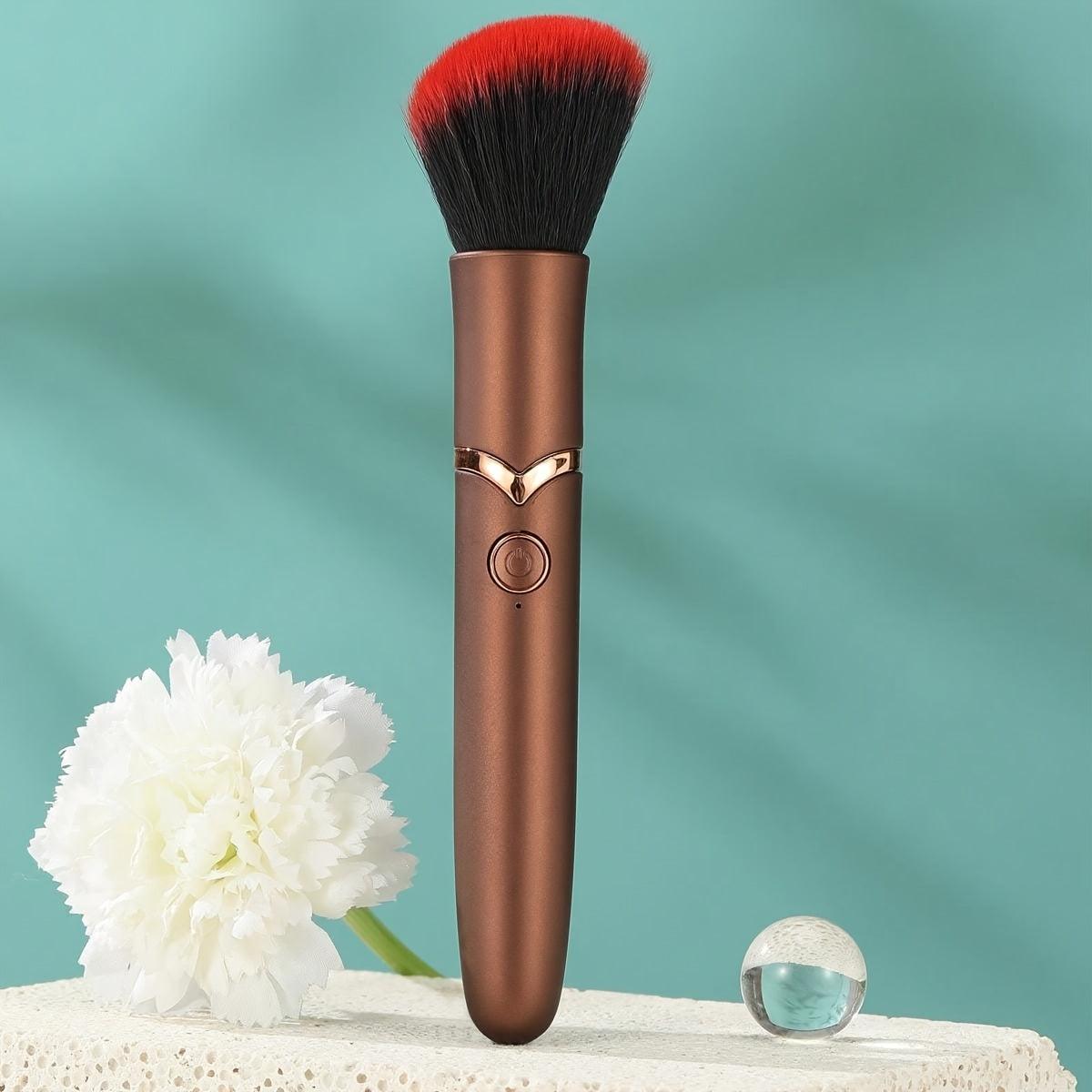 2-in-1 Dual Use High-Quality Gift Charging USB Vibration Stick with Rechargeable Lithium Battery, Non-Spermicidal, 150mAh - Adult Makeup Brushes and Sensual Toy Set