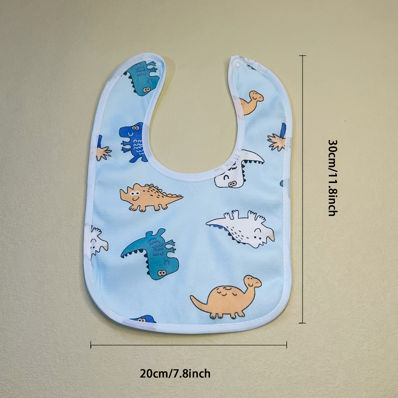 4/6pcs Set Random Style Children's Crystal Velvet Bib Bib Cartoon Newborn Waterproof Drool Towel Male and Female Baby U-shaped Eating Pocket