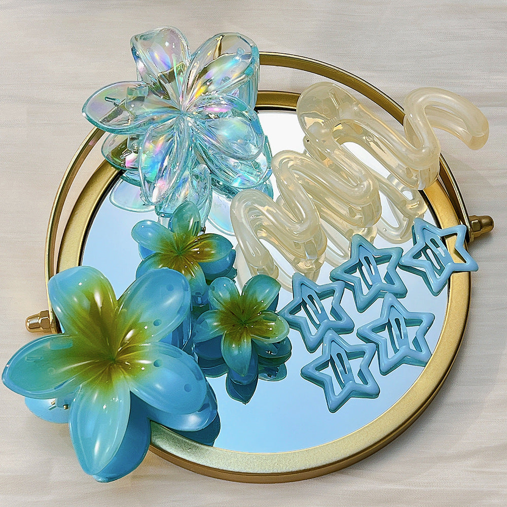 10pcs Flower Hair Clips Set