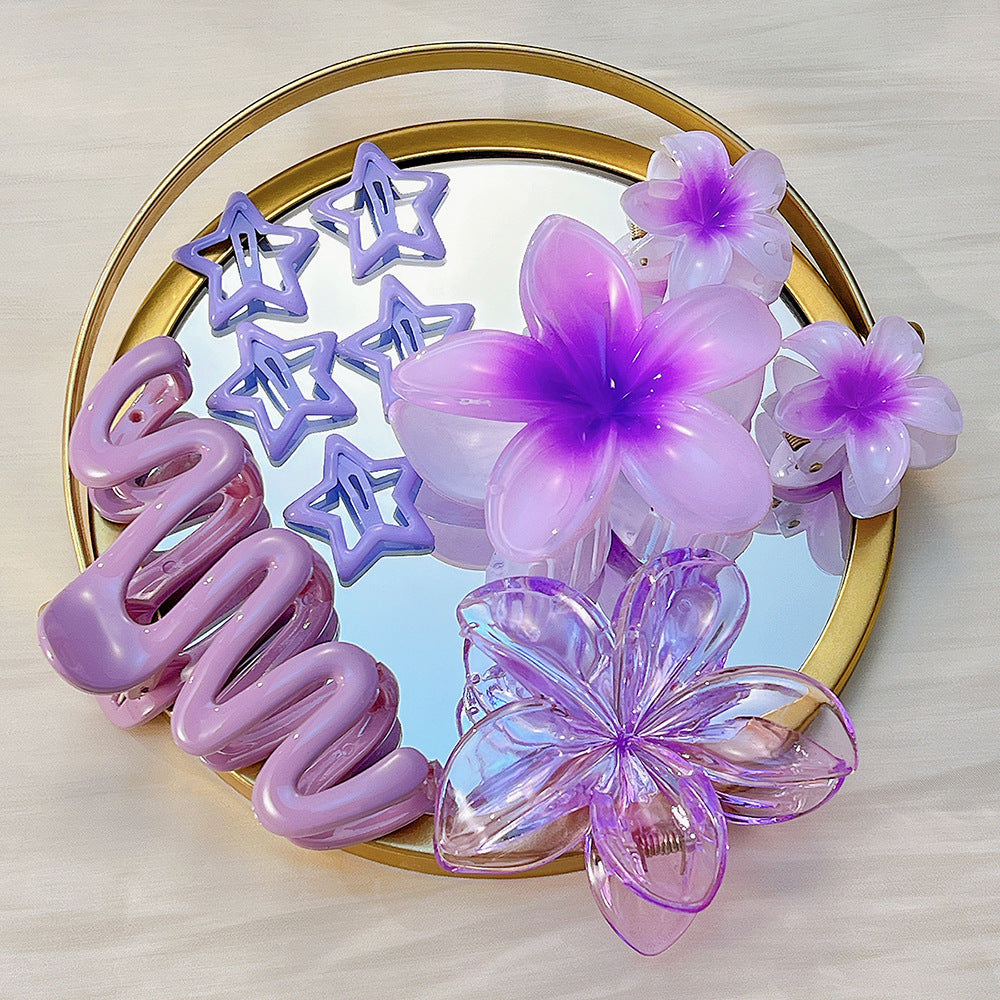 10pcs Flower Hair Clips Set