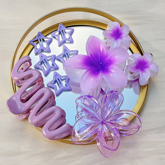 10pcs Flower Hair Clips Set