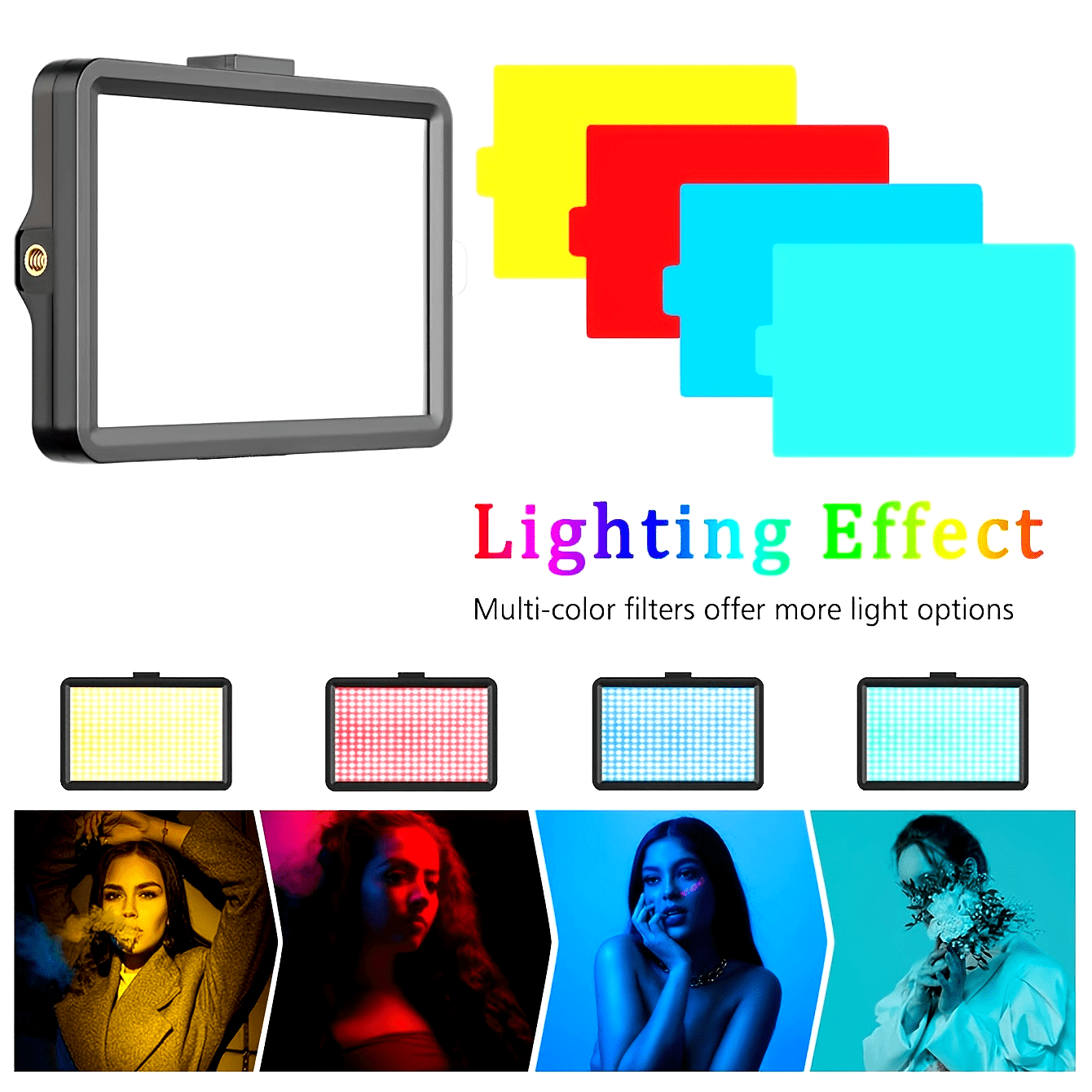 6-Inch Square Filling Lamp with Adjustable Two-Section Bracket - Perfect Gift for Birthday, Easter, Boyfriends, and Girlfriends - Black Color, Unique Design, and Easy to Assemble