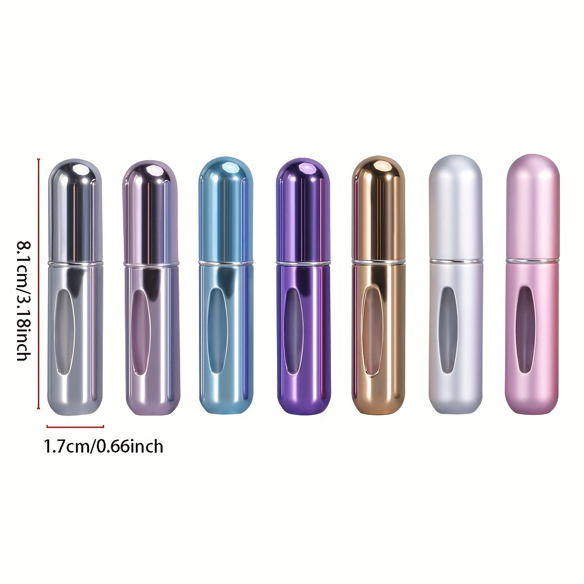 1/5pcs Perfume Bottle 5ml Travel Portable Bottle Cosmetic Spray Bottle Empty Bottle Self-pumping Press Spray