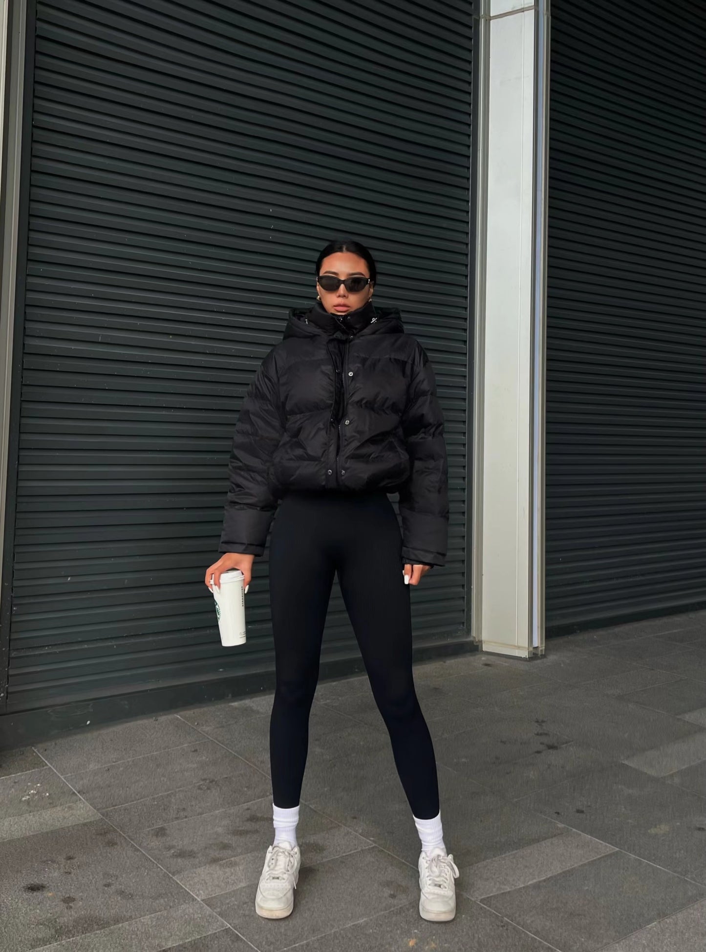 New Women's Jacket Hooded Warm Coat with Drawstring Design, Short Casual Fashion Padded Coat