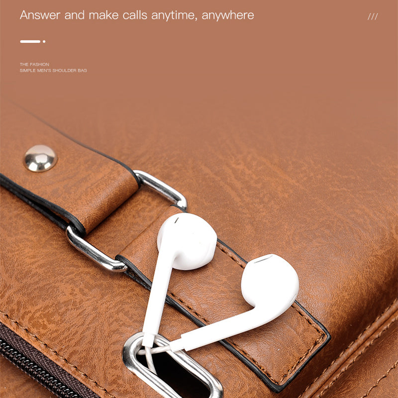 Men's Single-Shoulder Bag, Crossbody Bag, Business Messenger Bag, Shoulder Bag, Handbag, Casual Bag for Men