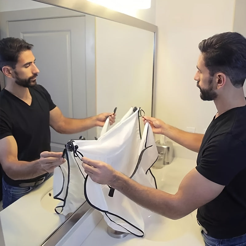 Men's Shaving Apron Beard Catcher Cape Grooming Bib Facial Hair Removal Adult Bib Razor Cleaning
