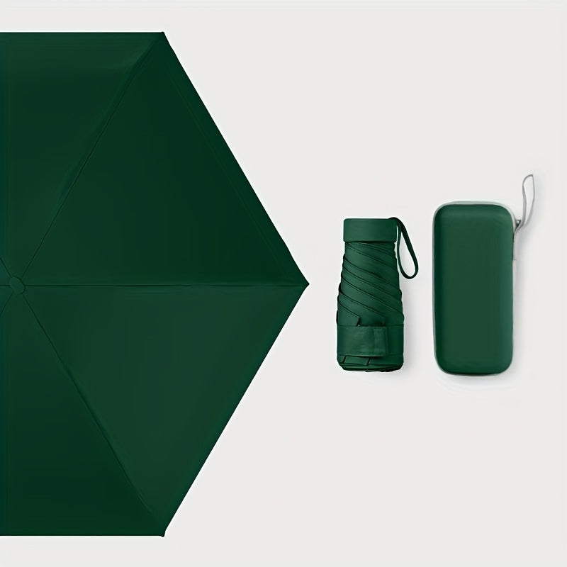 six-rib capsule umbrella, pocket umbrella