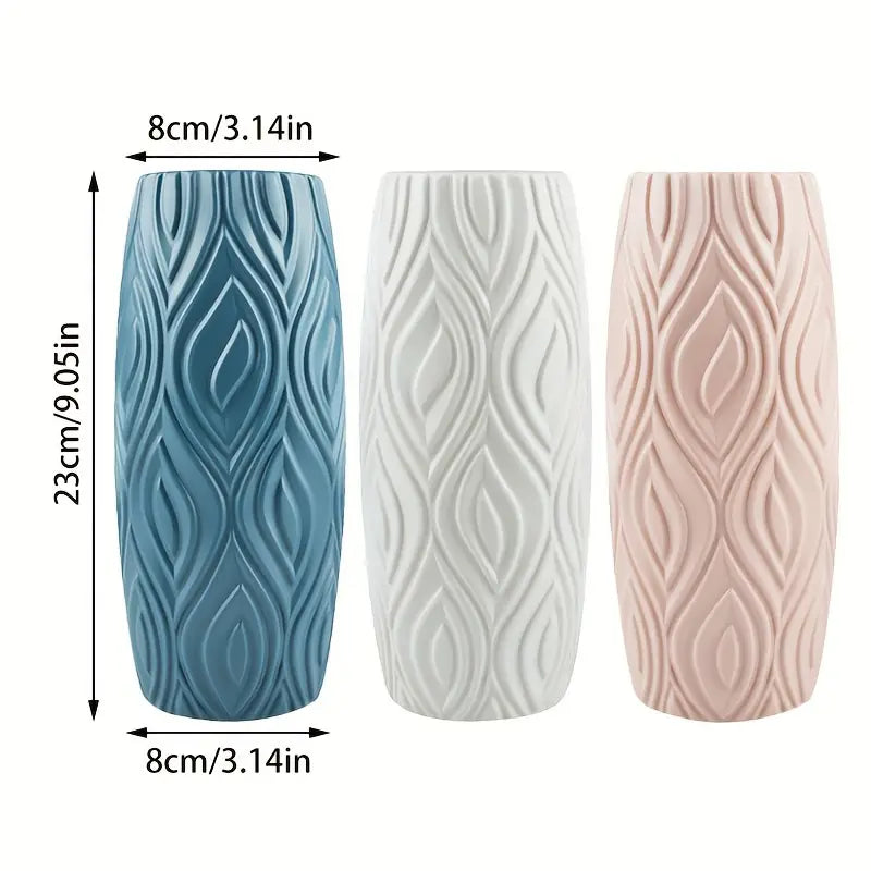 1pc Unbreakable Plastic Flower Vase