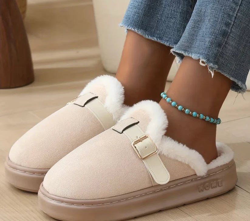 Women's Cozy Fleece Slippers with Plush