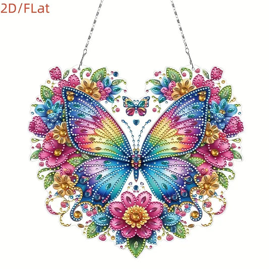 5D Diamond Butterfly Hanging Ornament