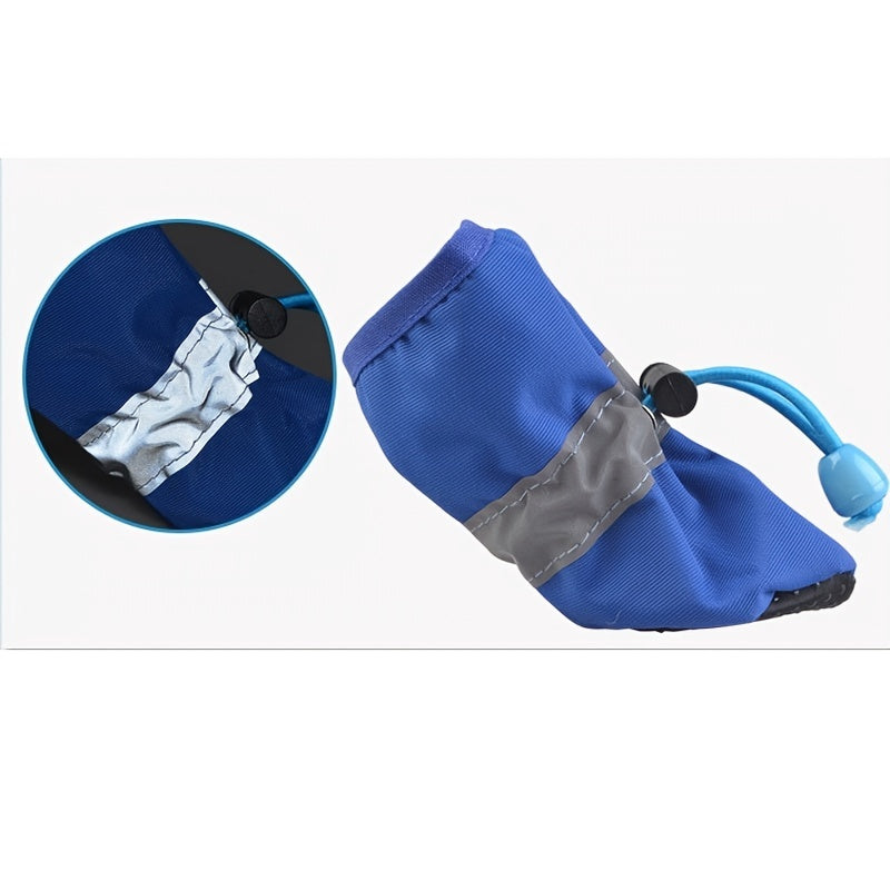 4pcs Water-Resistant Dog Shoes For Small Dogs - Protect Your Pet's Paws And Keep Them Dry Christmas Gift