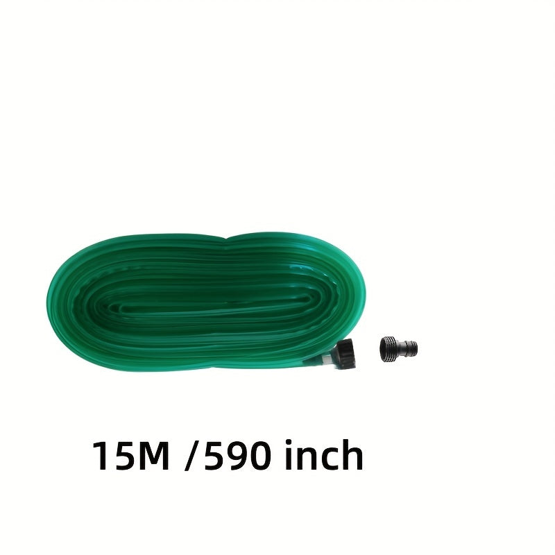 Versatile Sprinkler & Soaker Garden Hose – 70% Water Savings, Lightweight & Flexible, Ideal for Lawns, Flower Beds & Narrow Spaces, Green, Durable PVC Material, Plant Conservation|Dualfunction Hose|Lightweight Sprinkler, Sp