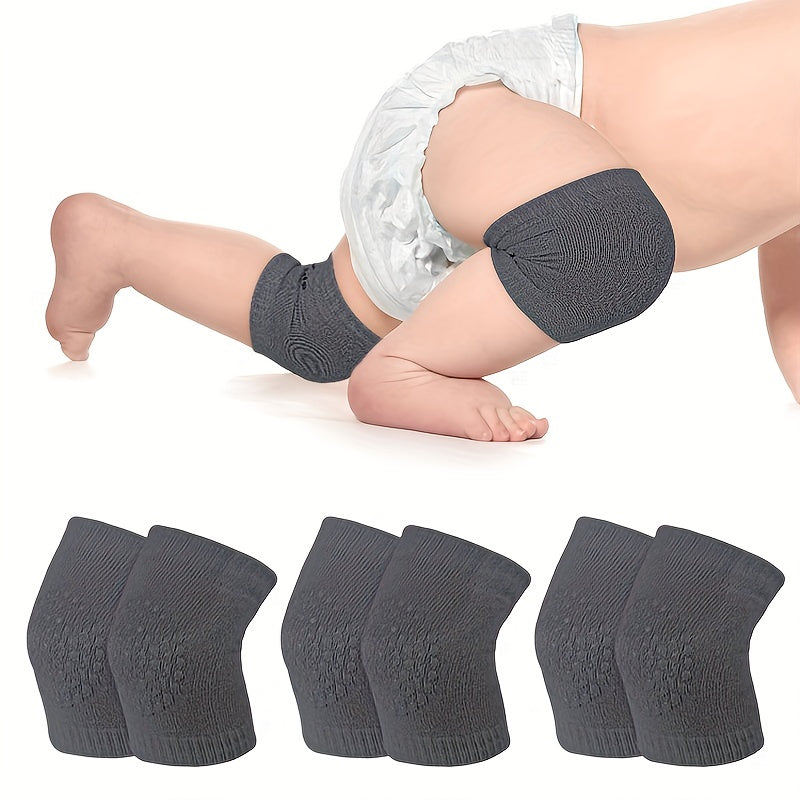 2pcs 5 colors Soft Elastic Knee and Elbow Brace Pads for Babies and Toddlers - Anti-Slip Crawling Safety Protector and Leg Cushion, Christmas, Halloween, Thanksgiving Day Gift