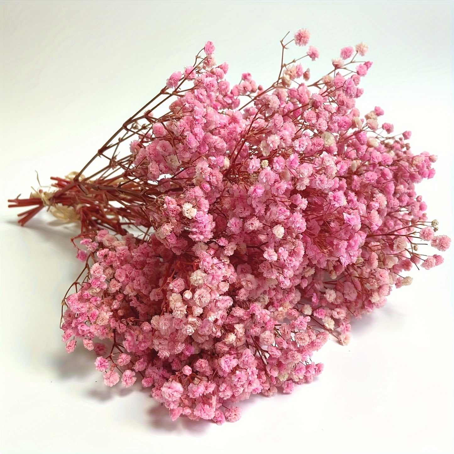 3 Bunches Light Pink Preserved Youngsters's Breath - Long-Lasting Dried Gypsophila for Vase Arrangements, Home Decor, Photo Props & Boho Weddings